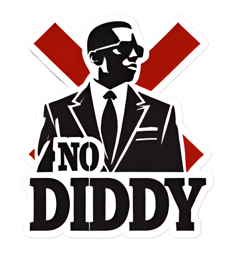 Waterproof vinyl sticker featuring an original hip hop music humorous illustration