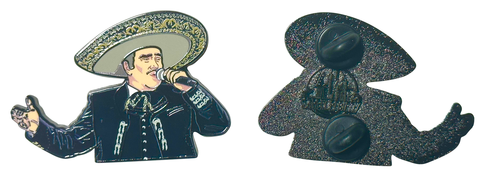 Vicente Fernández Singing Enamel Pin – A Tribute to the King of Ranchera