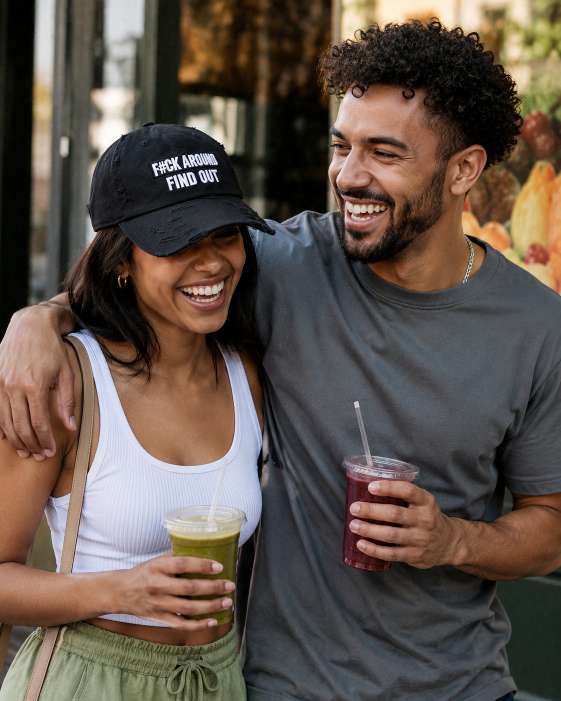 F#CK Around Find Out Hat… Black Distressed Dad Hat, FAFO Embroidered Vintage Cap, Funny Sarcastic Adjustable Hat for Men & Women