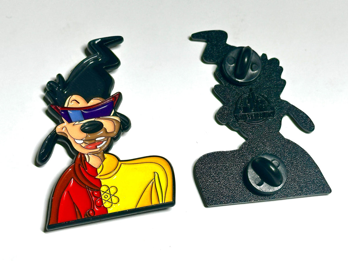 90s animated pop culture mashup enamel pin front and back