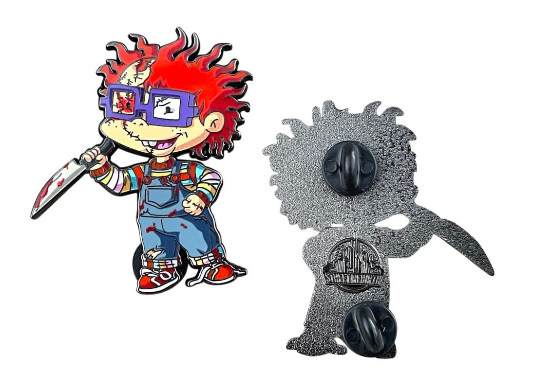 Chucky as Chuckie Enamel Pin - Enamel Pins - Ideal For Collections, Pinning To Your Favorite Hat, Or Displaying On Your Backpack, Purse Or Clothing Items