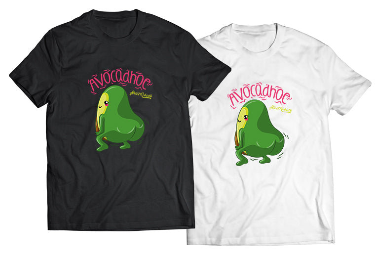 Avocado Avocadhoe Shirt - Direct To Garment Quality Print - Unisex Shirt - Gift For Him or Her