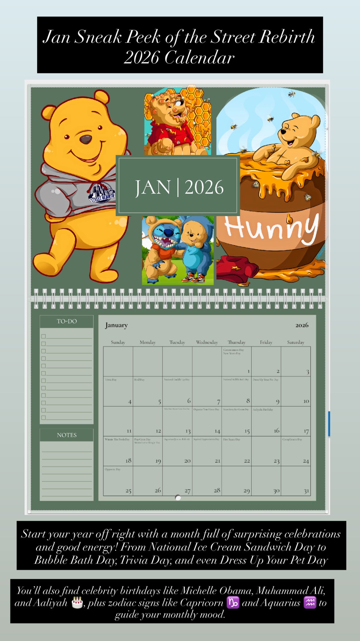 🗓️ 2026 Street Rebirth Calendar – Limited Edition