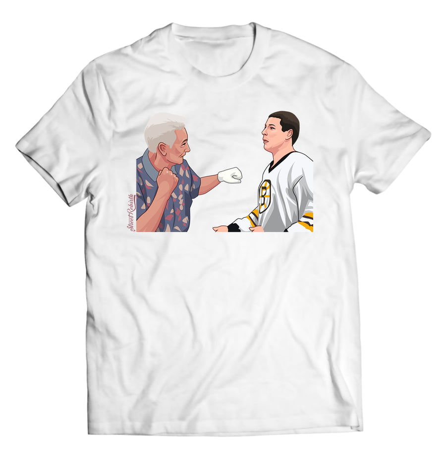 Unisex graphic T-shirt featuring an original humorous retro illustration