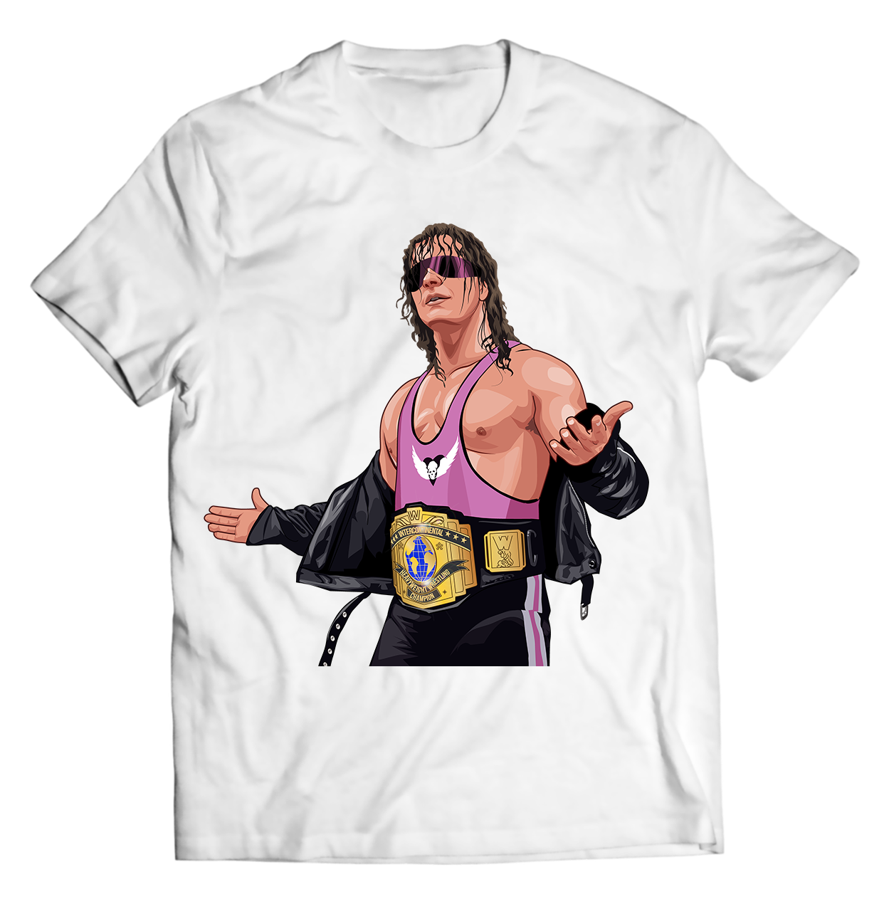 Excellence of Execution – Bret "The Hitman" Hart Tribute T-Shirt | Classic Wrestling Pose Tee for True Fans