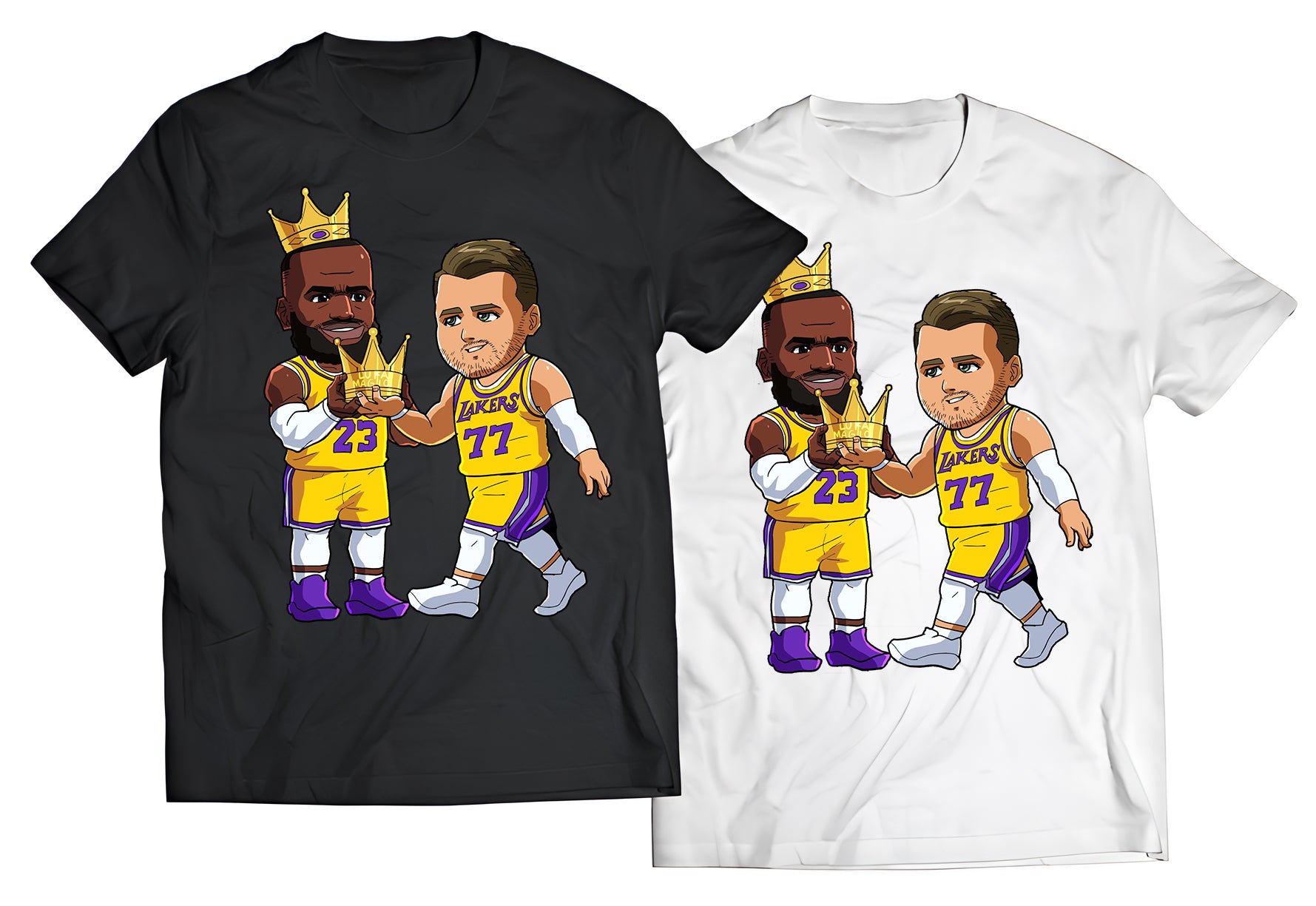 Luka and LeBron Lakers Shirt – Dynamic Duo