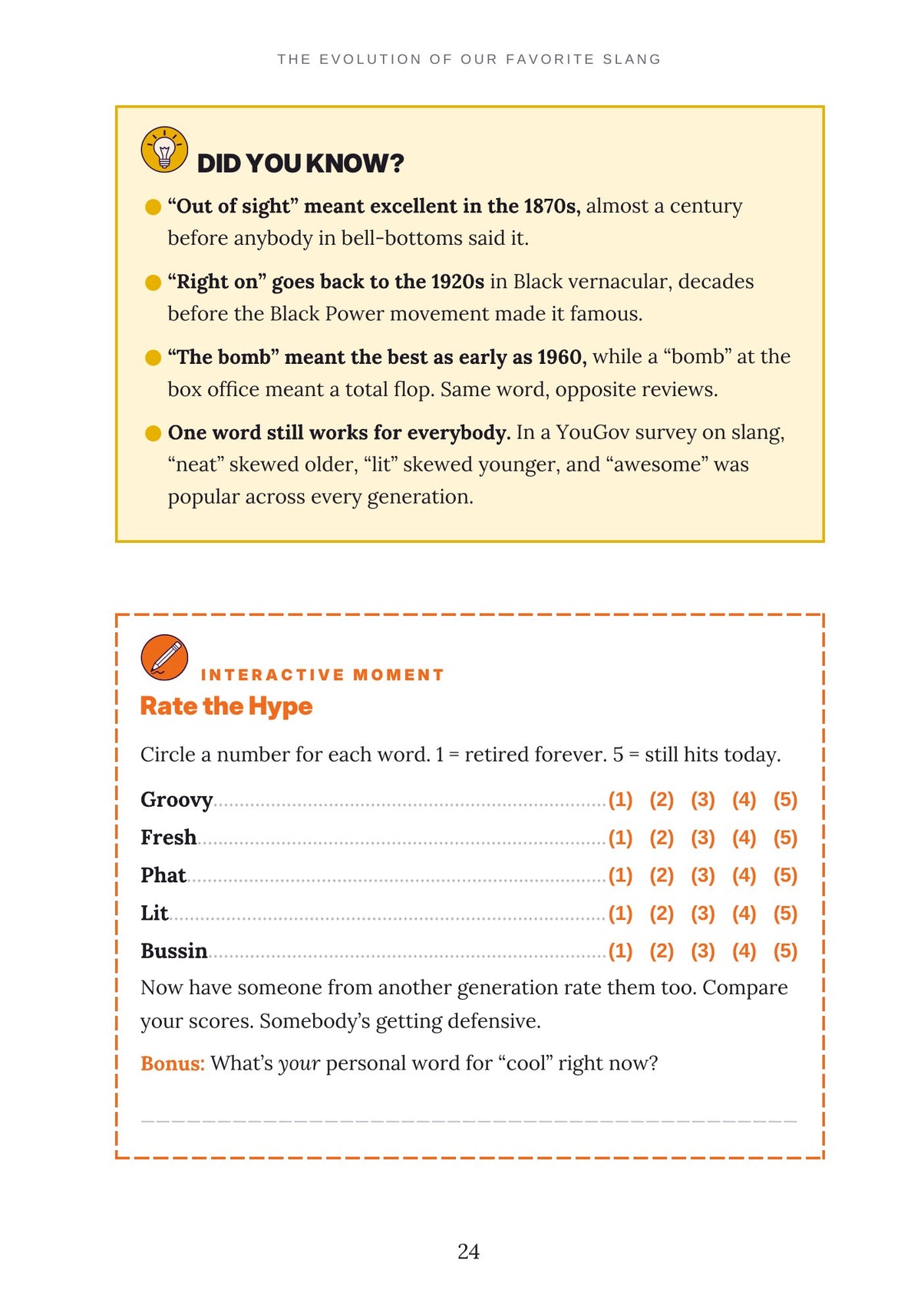 Slang History Book PDF | The Evolution of Our Favorite Slang, Funny Full-Color Gift Book from Booty Call to Sneaky Link, Instant Digital Download