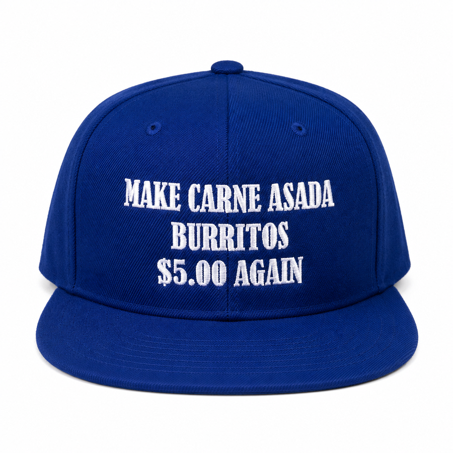 Baseball cap with an original baseball food-themed humorous design