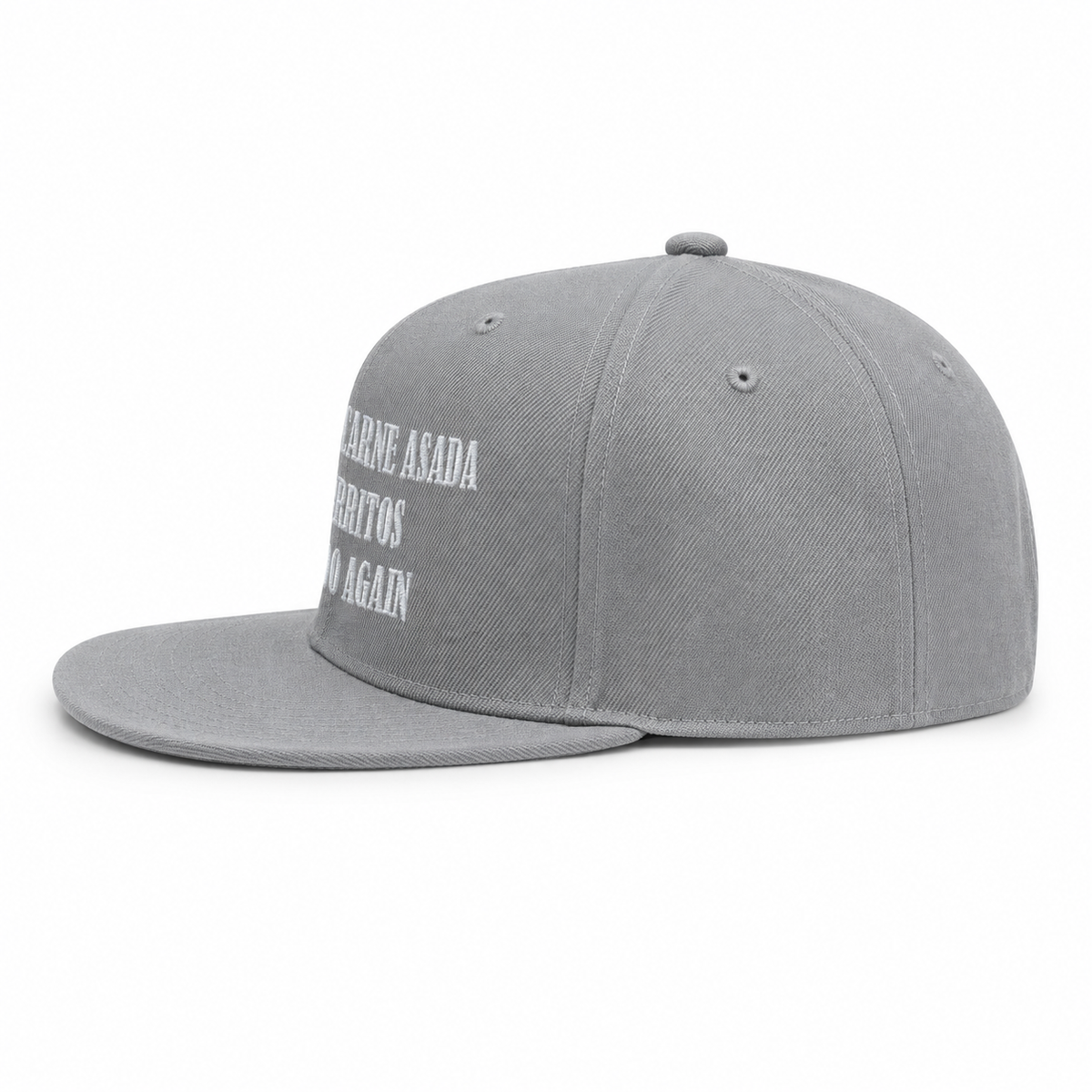 Make Carne Asada Burritos $5 Again Hat - GRAY - Make America Great Again Remix - Trump Parody - Street Rebirth