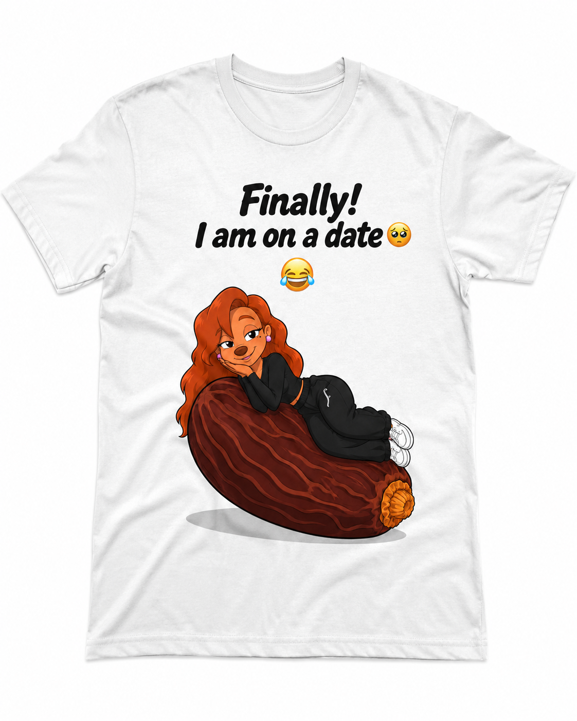 Roxanne Finally On A Date funny dating pun graphic shirt