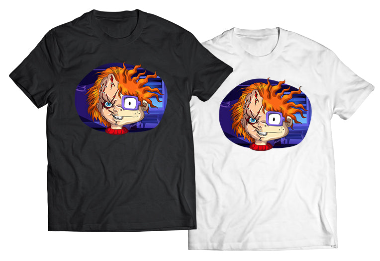 Chucky Mashup DTG-Printed Shirt – Half Rugrats, Half Child’s Play, 100% Iconic