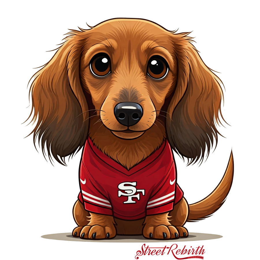 Waterproof vinyl sticker featuring an original football animal-themed humorous illustration