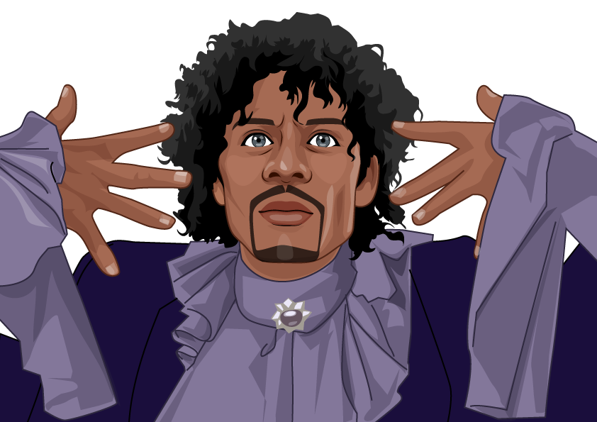 Dave Chappelle as Prince Vinyl Sticker – Legendary Chappelle’s Show Parody Design