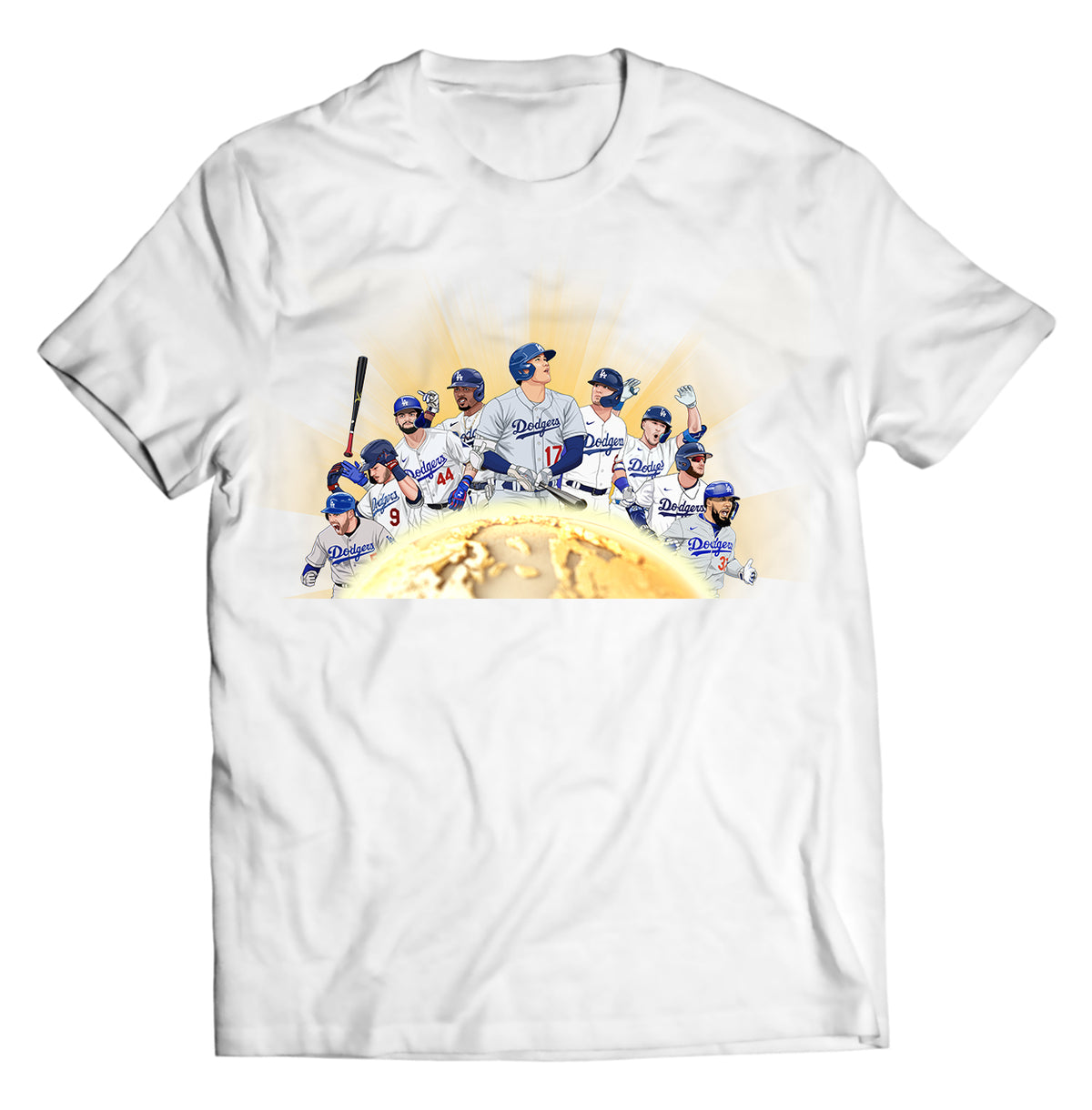 Baseball Dodgers Team 02 Shirt - Direct To Garment Quality Print - Unisex Shirt - Gift For Him or Her