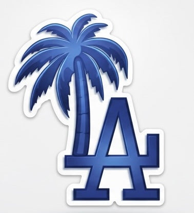 LA Palm Tree Sticker — Dodger-Inspired Los Angeles Vinyl Decal