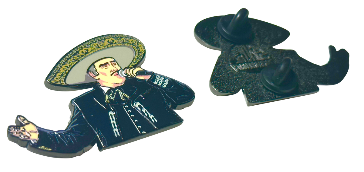 Vicente Fernández Singing Enamel Pin – A Tribute to the King of Ranchera