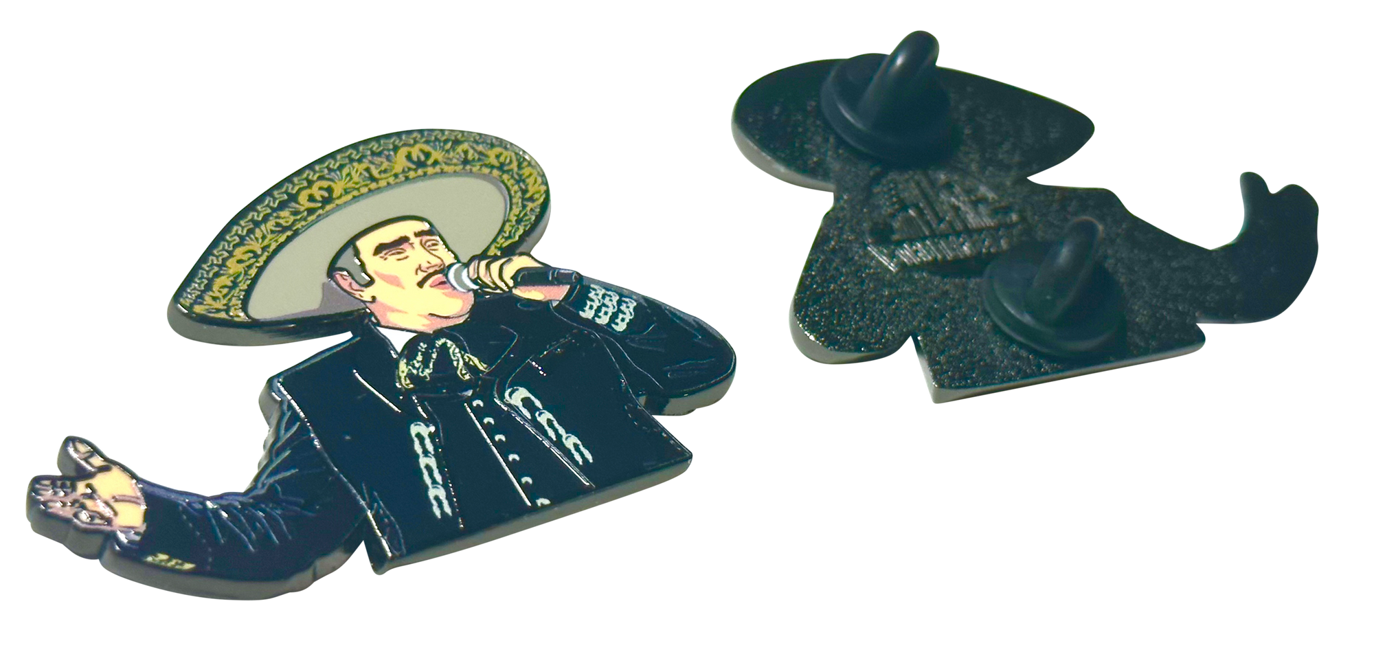 Vicente Fernández Singing Enamel Pin – A Tribute to the King of Ranchera