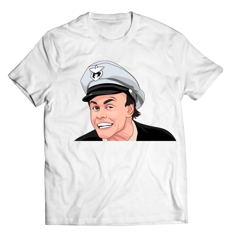 Unisex graphic T-shirt featuring an original humorous retro illustration