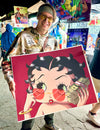 Betty Boop  Art Print - Premium Luster Photo Paper - Wall Decor - 16x20 Matte Finish