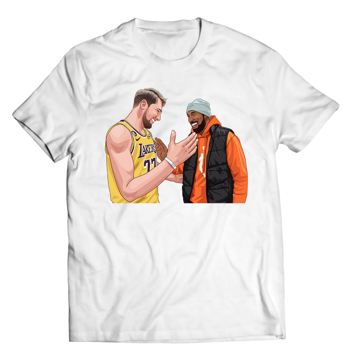 Kobe &amp; Luka Shirt – Welcome to Los Angeles Tee | Legends Meet Next Gen | Mamba Mentality Inspired Basketball Graphic