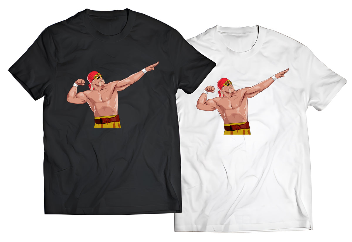 Hulking Up – Vintage Hulk Hogan Muscle Pose T-Shirt | Classic Wrestling Icon Tee for Hardcore Fans