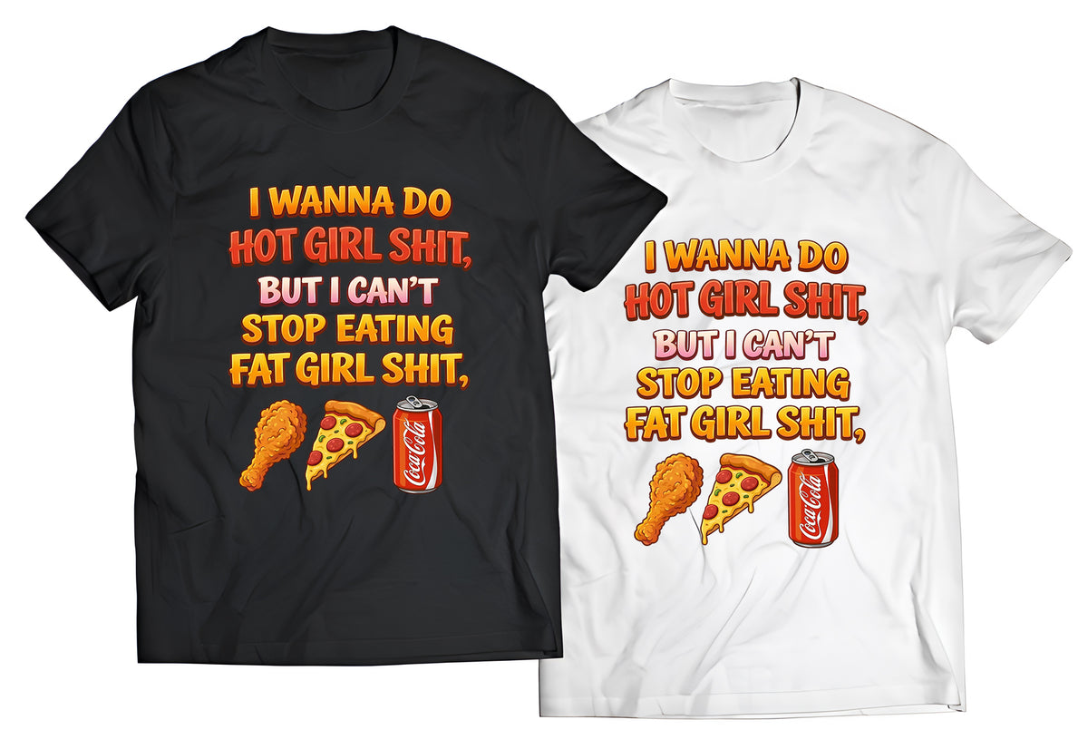 Funny Late Night Junk Food Graphic Tee | Pizza & Fried Chicken Meme Shirt | Sarcastic Foodie Streetwear Apparel