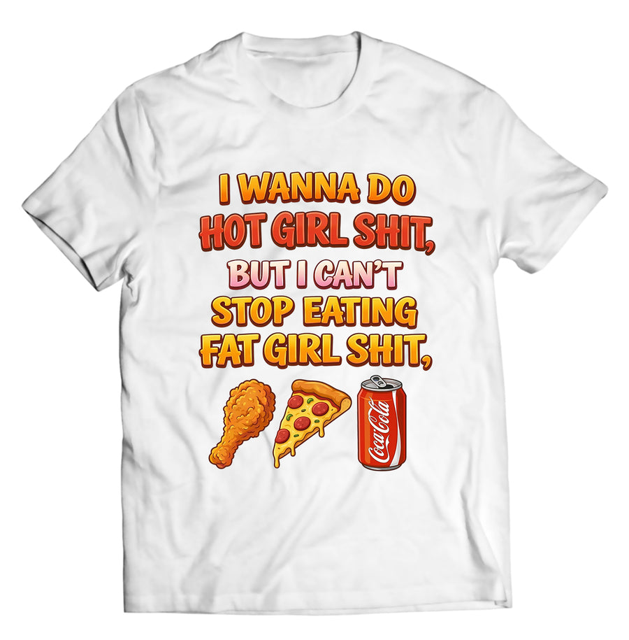 Unisex graphic T-shirt featuring an original food-themed humorous illustration