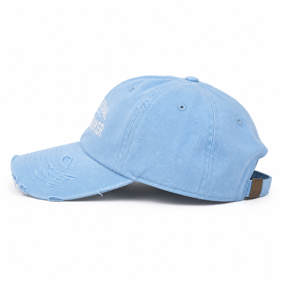 Professional Overthinker Distressed Dad Hat | Funny Embroidered Cap