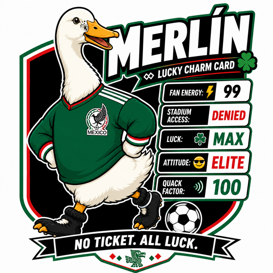 Waterproof vinyl sticker featuring an original soccer humorous illustration