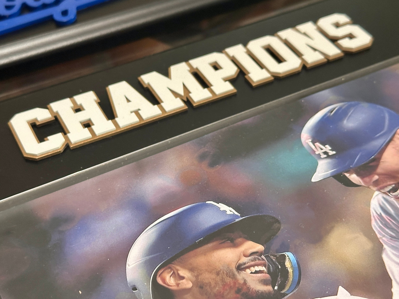 Mookie Betts & Freddie Freeman Autograph Plaque – Handmade Metal Dodgers Collectible (15x12 Base, 8x10 Photo)