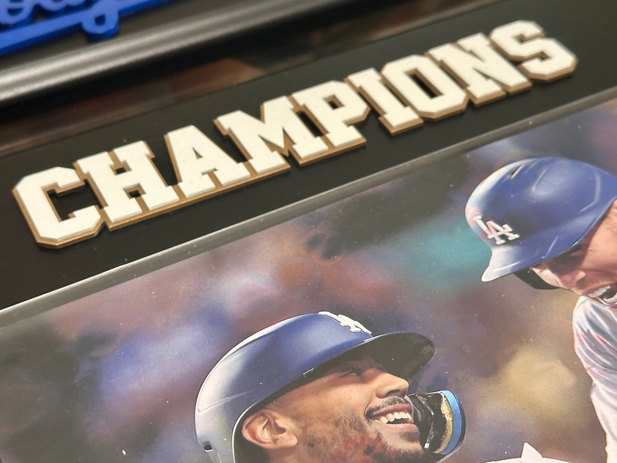 Mookie Betts & Freddie Freeman Autograph Plaque – Handmade Metal Dodgers Collectible (15x12 Base, 8x10 Photo)