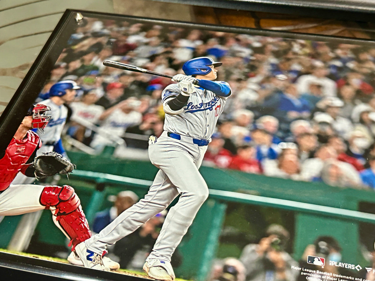 Shohei Ohtani California Plaque – Handmade Metal Dodgers Collectible w/ Layered LA/Cali Cutout &amp; Two Ohtani Cards