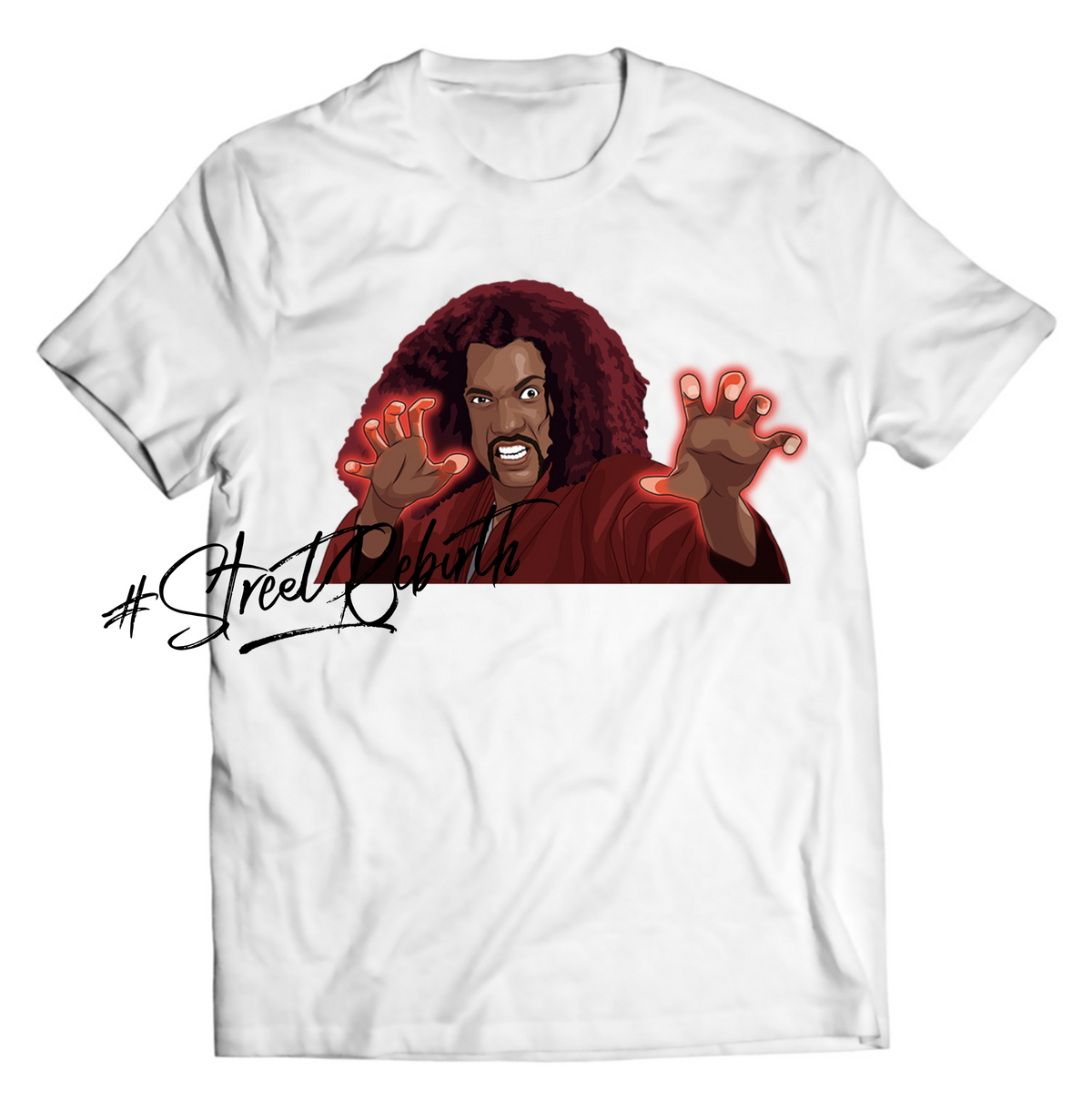 Shonuff Red Glow Shirt – The Shogun of Harlem’s Ultimate Power