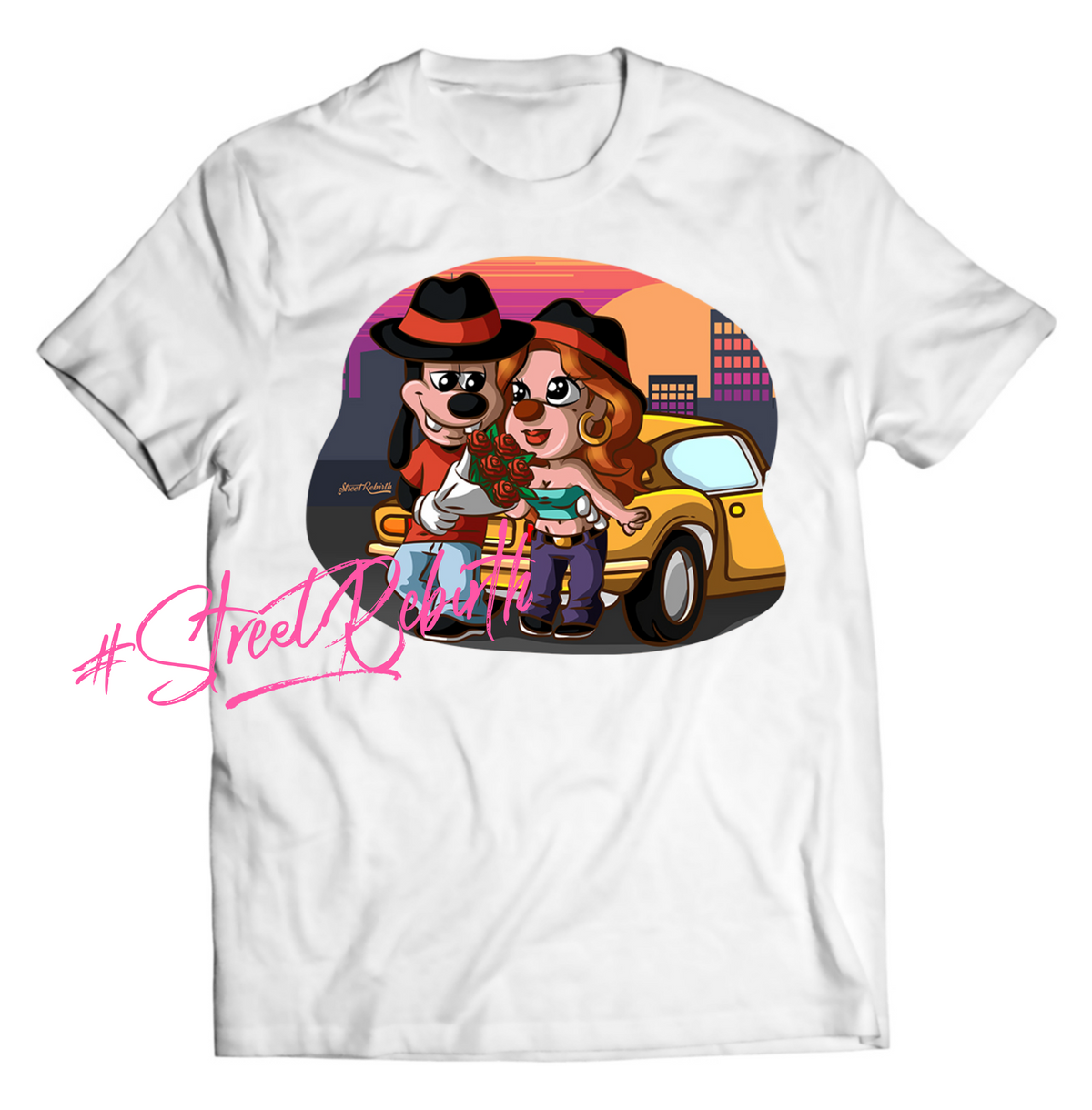 Max and Roxanne Chibi Old-School Vibes DTG-Printed Shirt – A Classic Tribute with a Chicano Twist