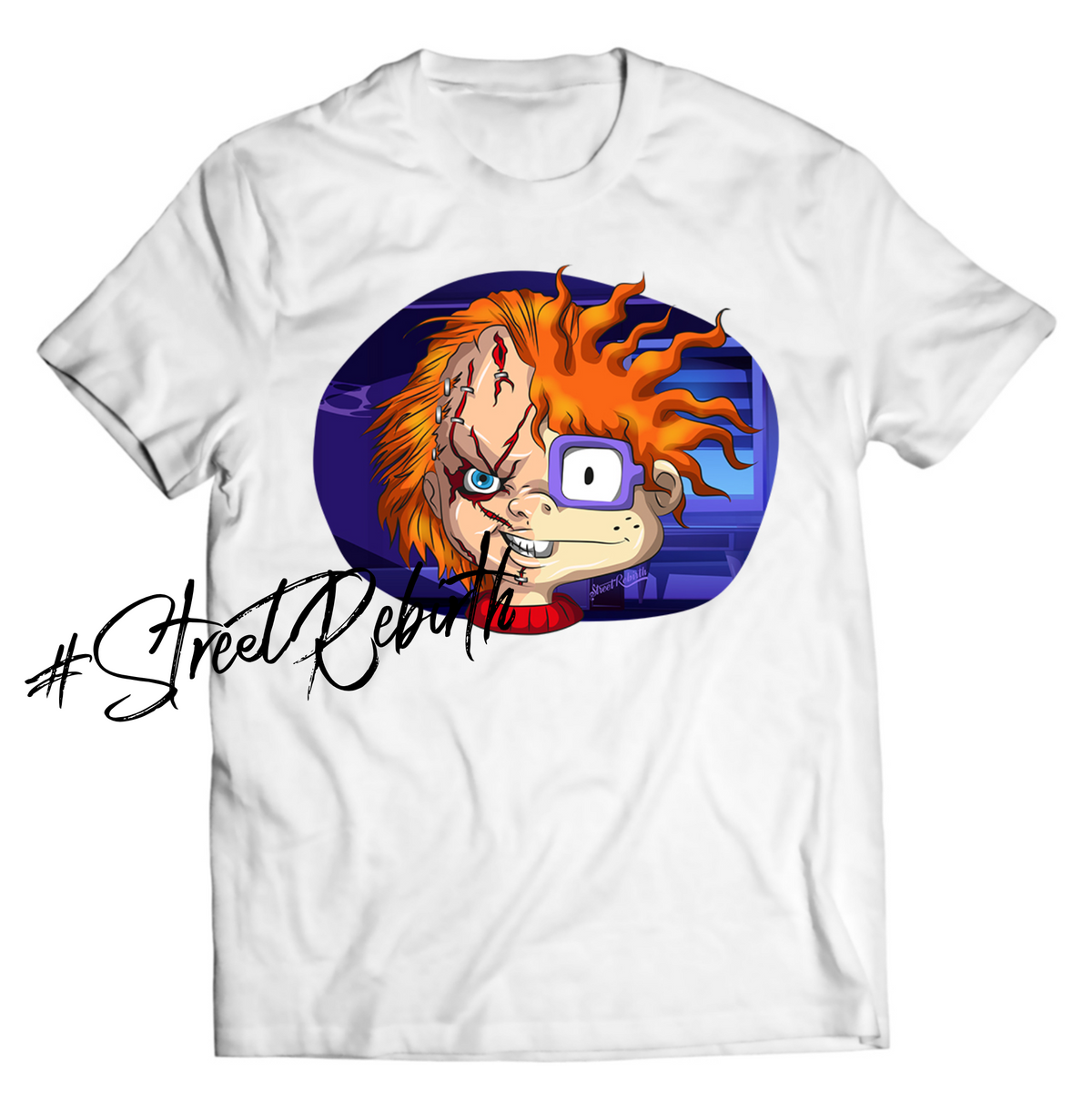 Chucky Mashup DTG-Printed Shirt – Half Rugrats, Half Child’s Play, 100% Iconic