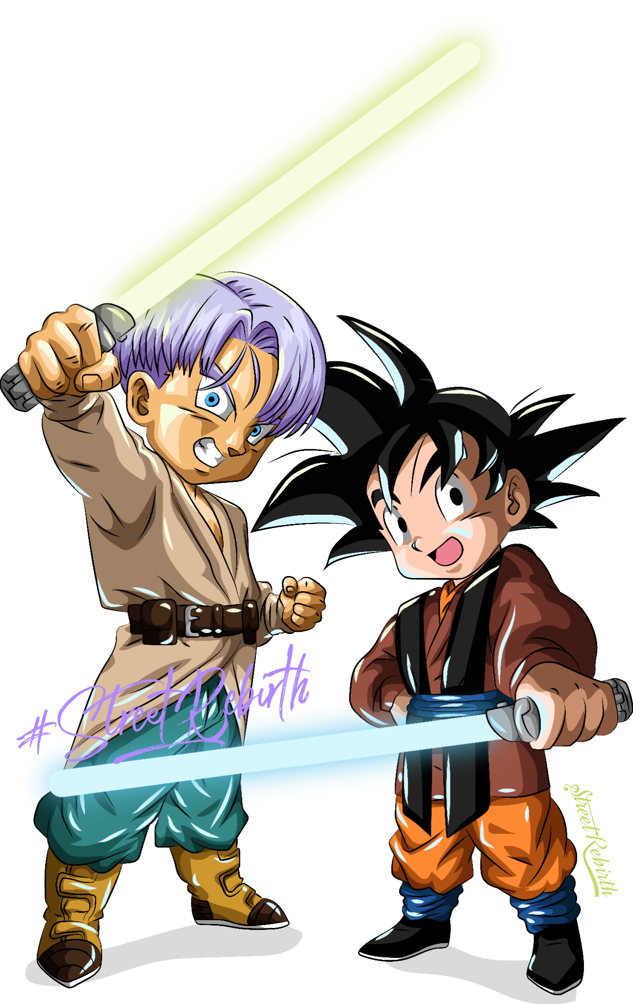 Goten Trunks DBZ Sticker – One 4 Inch Water Proof Vinyl Sticker – For -  StreetRebirth