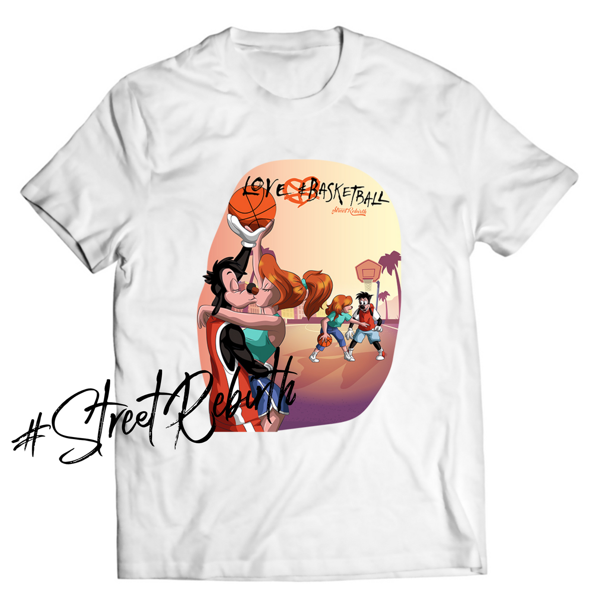 Max and Roxanne &quot;Love and Basketball&quot; Tribute DTG-Printed Shirt