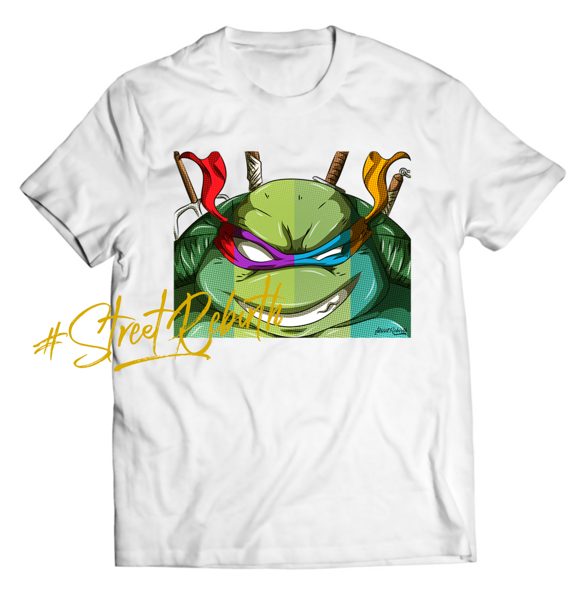 Ninja Turtles Fusion DTG-Printed Shirt – A Bold Mashup of Iconic Heroes