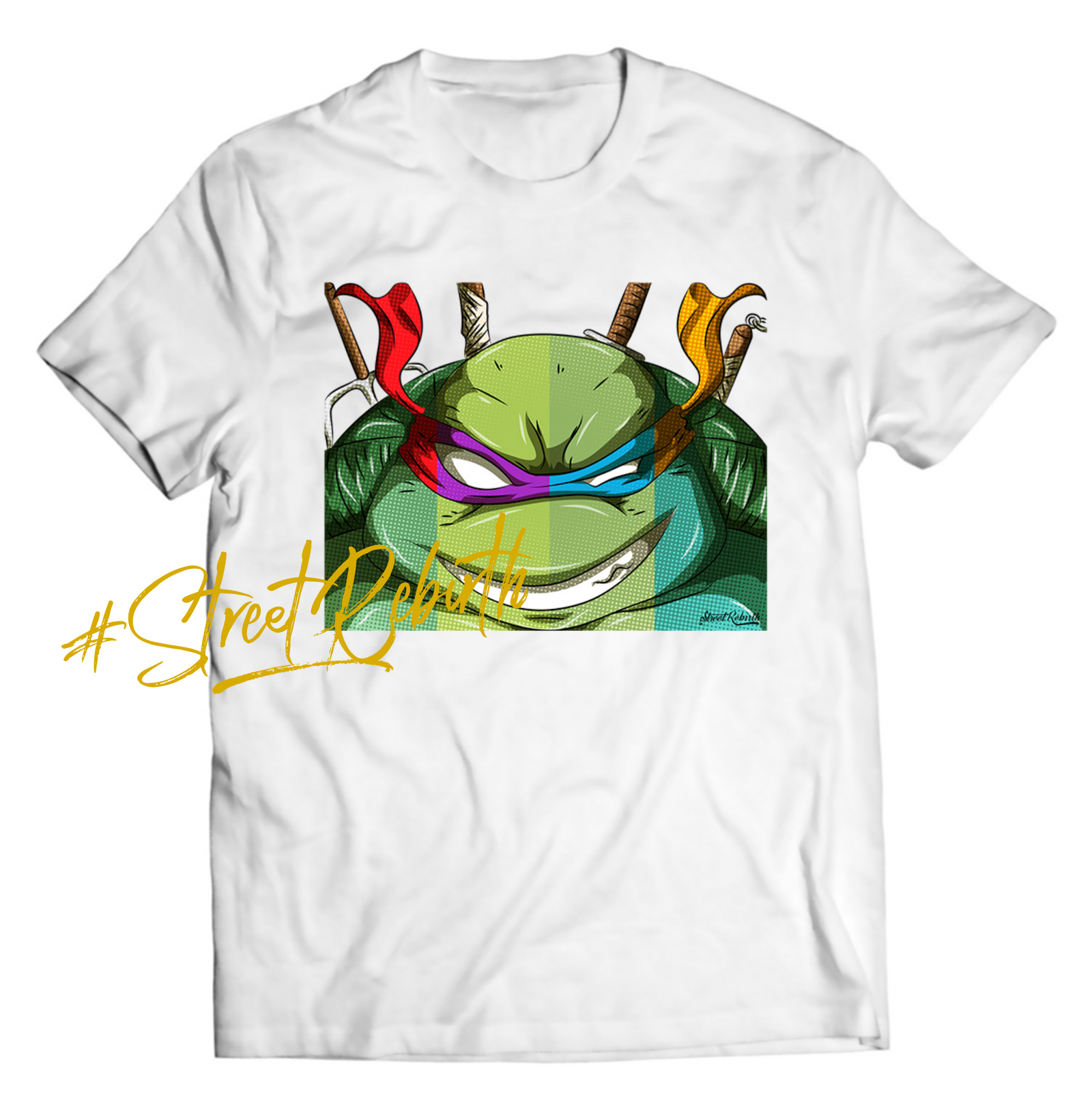 Ninja Turtles Fusion DTG-Printed Shirt – A Bold Mashup of Iconic Heroes