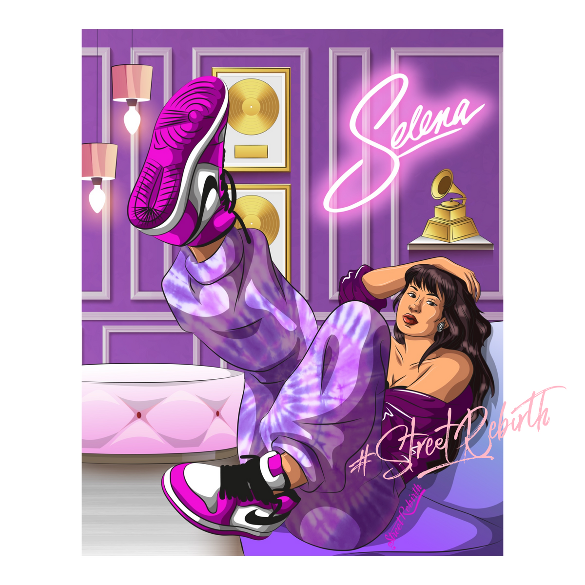 Selena Sticker – One 4 Inch Water Proof Vinyl Sticker – For Hydro Flask, Skateboard, Laptop, Planner, Car, Collecting, Gifting