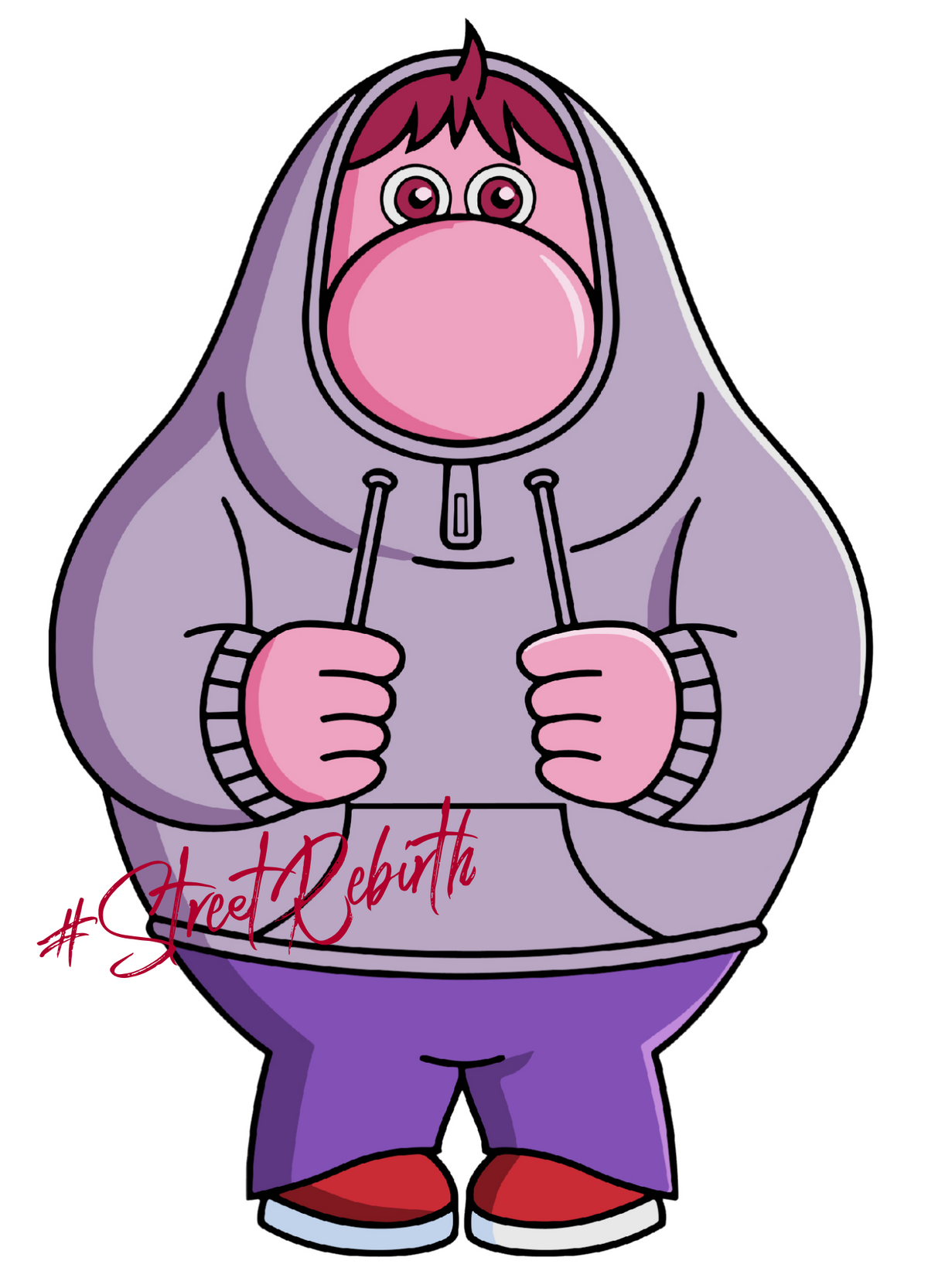 Embarrassment Hoodie Sticker – Inside Out Parody Vinyl Decal – Funny Hiding Character Fan Art, Waterproof for Laptop, Hydro Flask, Car, Journal