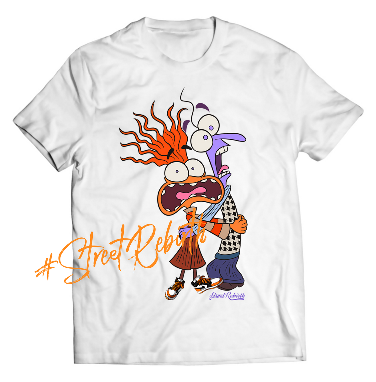 Anxiety &amp; Fear Shirt – Inside Out Parody Graphic Tee – Funny Scared Emotions Mashup, Unisex Streetwear, DTF Printed Cotton Comfort