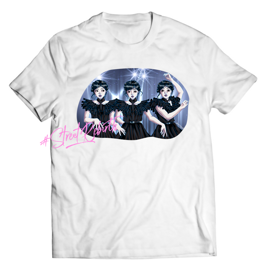 Unisex graphic T-shirt featuring an original spooky retro illustration
