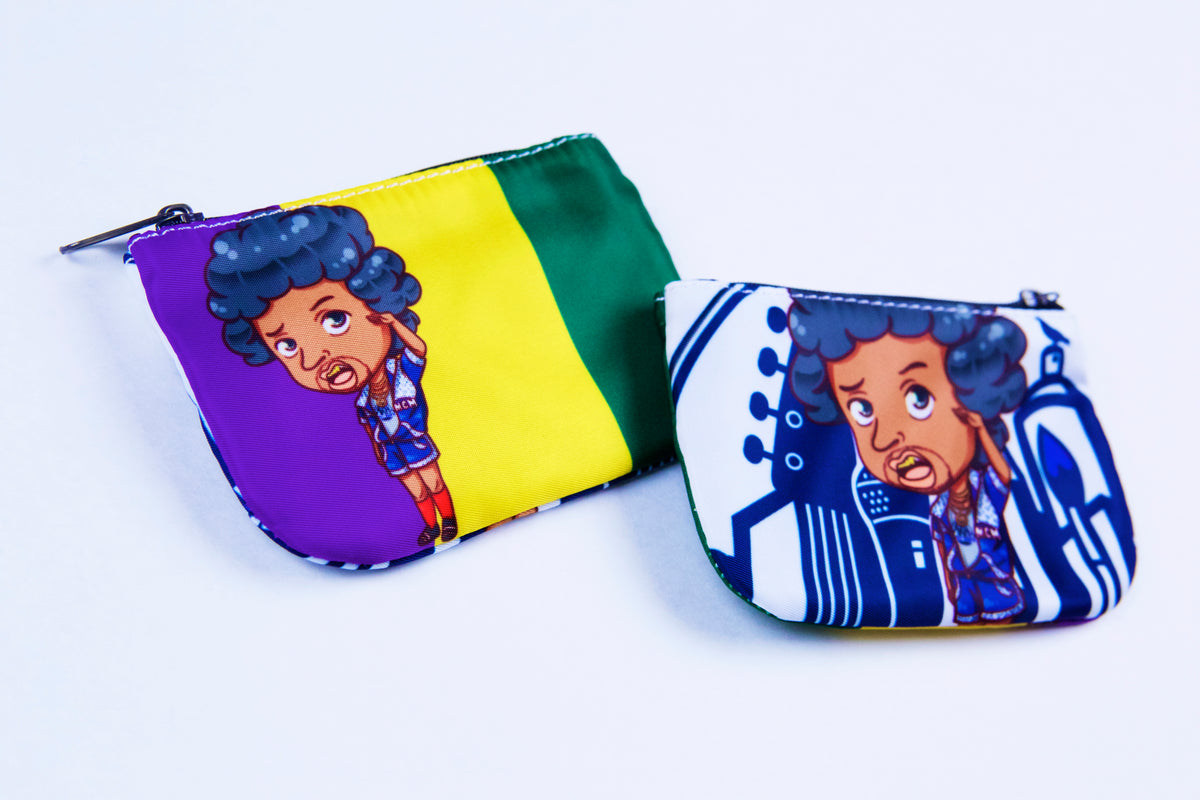 90s Sitcom Character Coin Purse – Chibi Travel Pocket Wallet for Change & Accessories