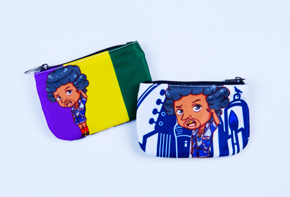 90s Sitcom Character Coin Purse – Chibi Travel Pocket Wallet for Change & Accessories