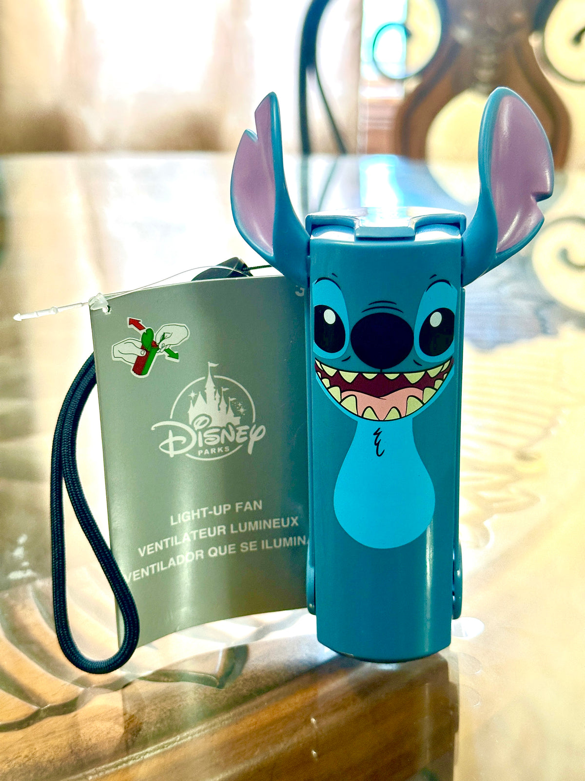 Stitch Light-Up Fan – Disney Parks Exclusive! Mini Fan For On The Go
