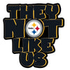 They Not Like Us Steelers Football Sticker – One 4 Inch Water Proof Vinyl Sticker – For Hydro Flask, Skateboard, Laptop, Planner, Car, Collecting, Gifting (Copy) (Copy)