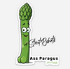 Asparagus Ass Paragus Sticker – One 4 Inch Water Proof Vinyl Sticker – For Hydro Flask, Skateboard, Laptop, Planner, Car, Collecting, Gifting