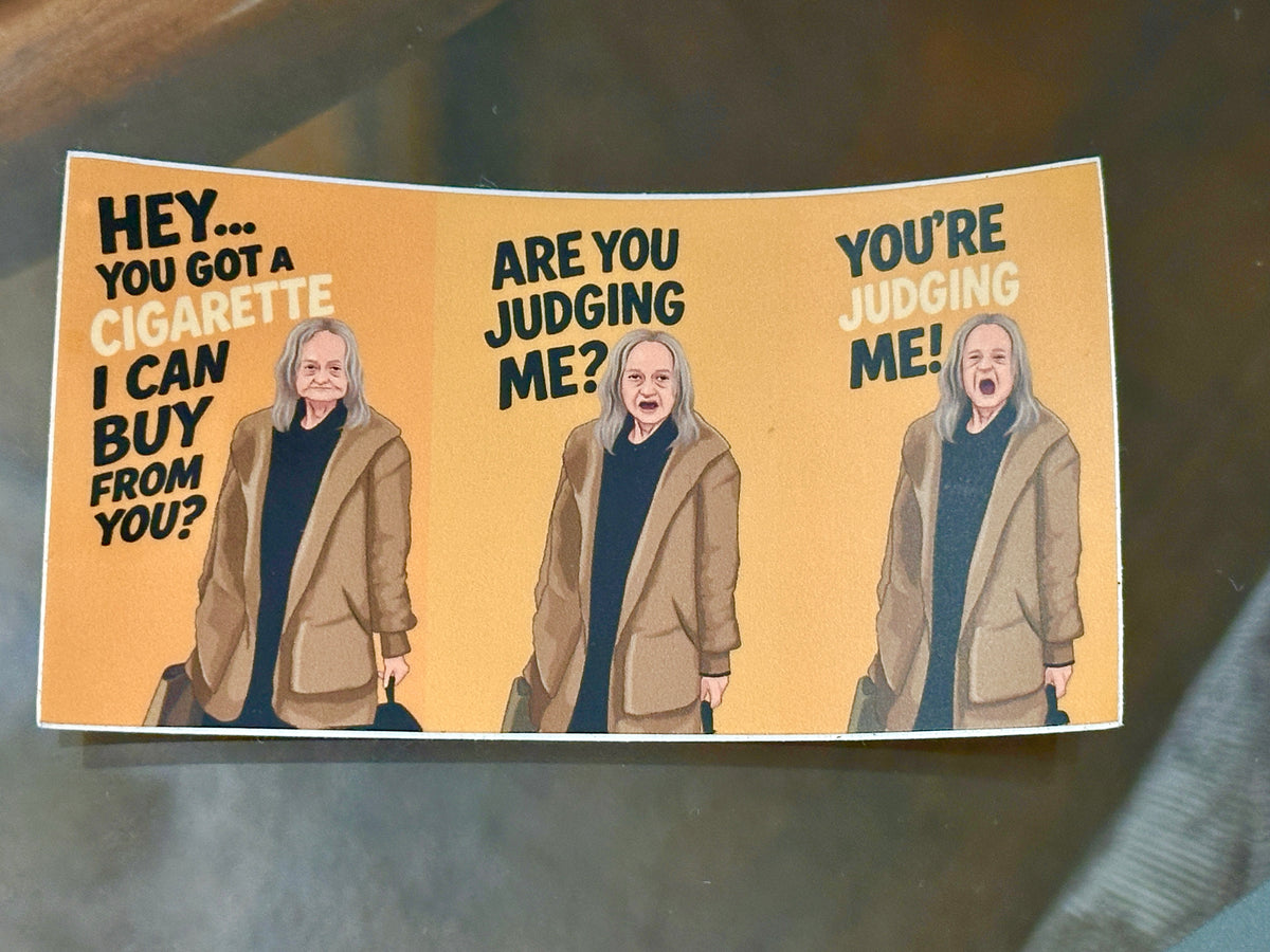 You’re Judging Me?! – Viral Meme Sticker