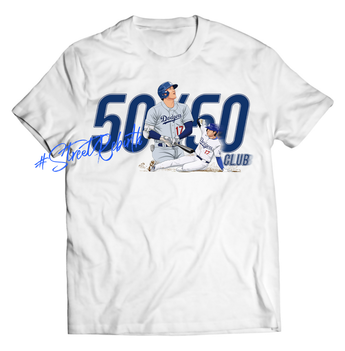 Baseball 50 50 Club T-Shirt - Direct To Garment Quality Print - Unisex Shirt - Gift For Him or Her